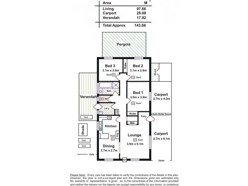 140 Fosters Road, Hillcrest SA 5086 Floorplan