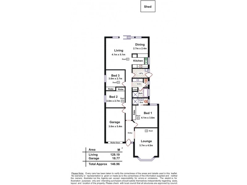 11 Ashton Place, Wynn Vale SA 5127 Floorplan