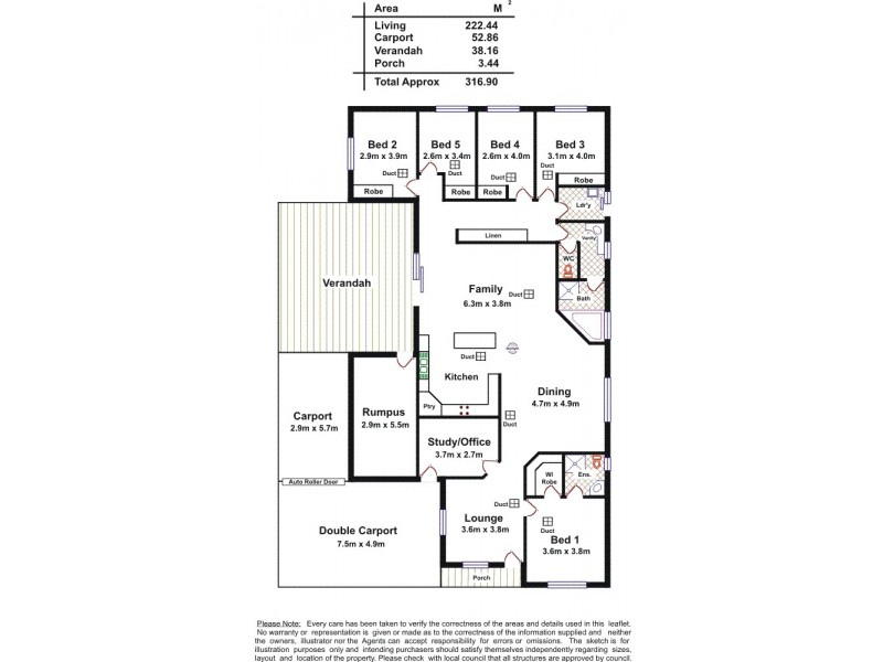 10 Whysall Road, Greenacres SA 5086 Floorplan