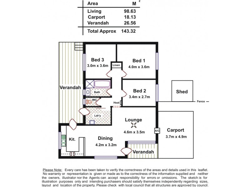 21 Billabong Road, Para Hills SA 5096 Floorplan