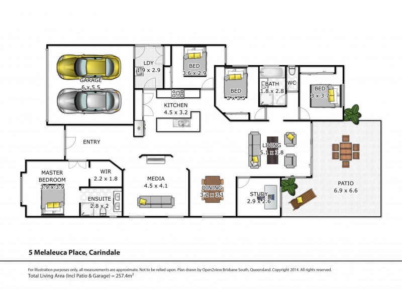 5 Melaleuca Place, Carindale QLD 4152 Floorplan