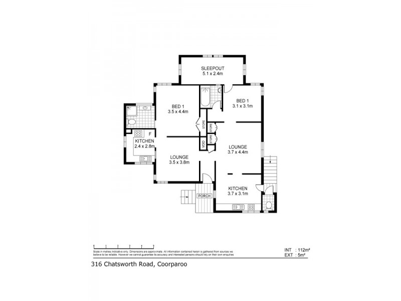 316 Chatsworth Road, Coorparoo QLD 4151 Floorplan