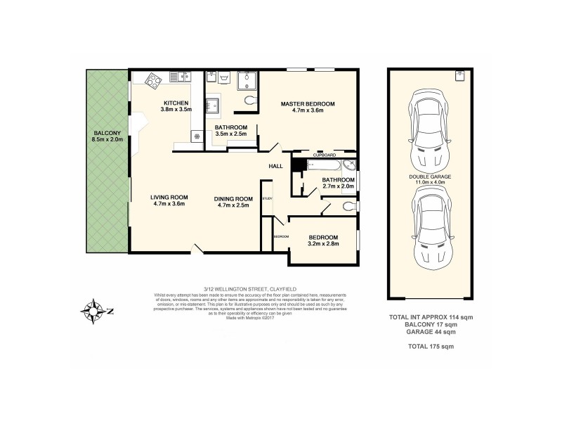 3/12 Wellington Street, Clayfield QLD 4011 Floorplan