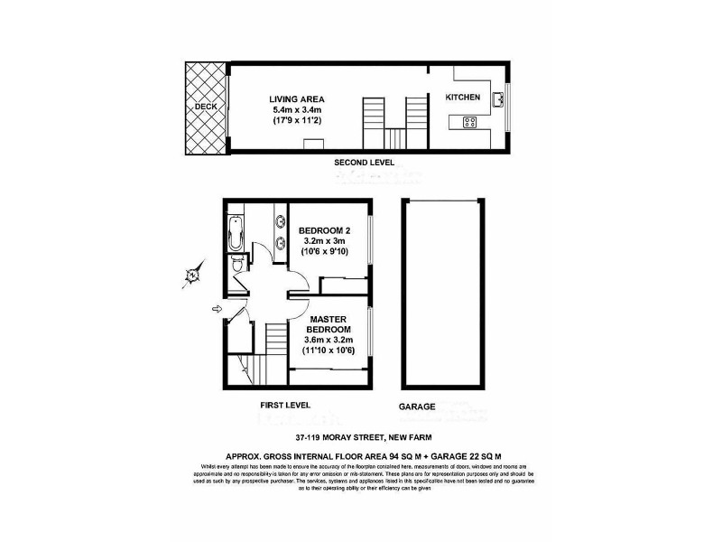 37/119 Moray Street, New Farm QLD 4005 Floorplan