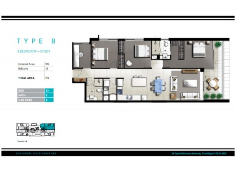 202/26 Spendelove Avenue, Southport QLD 4215