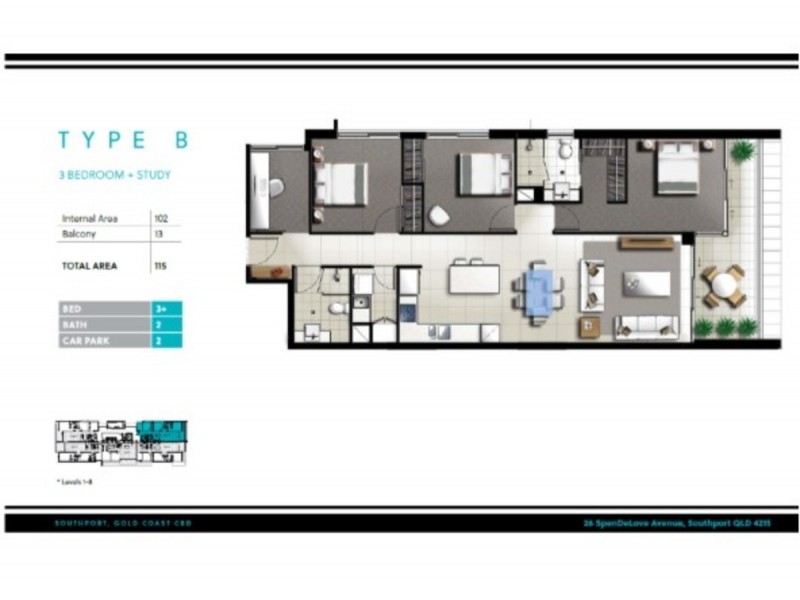 202/26 Spendelove Avenue, Southport QLD 4215