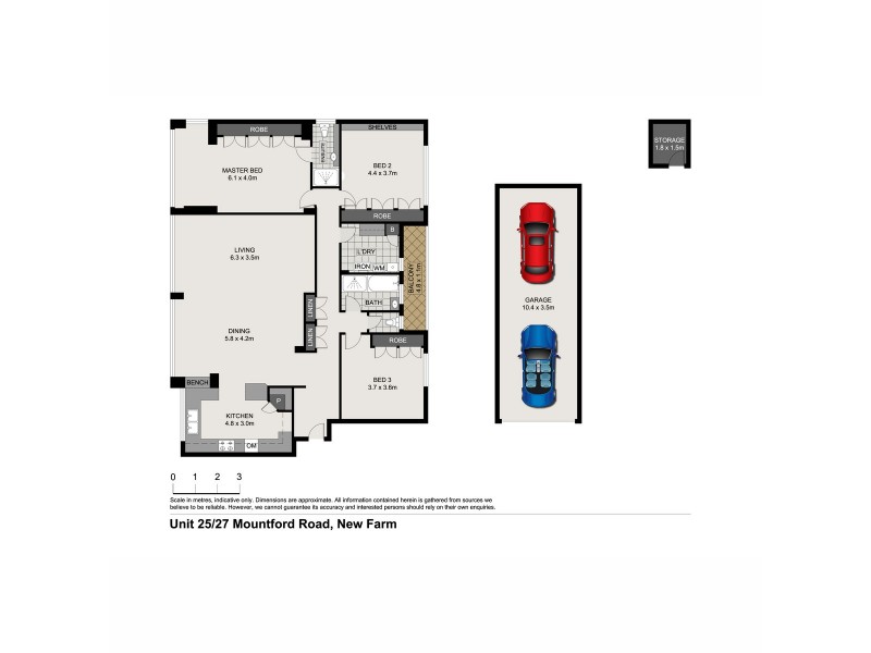 25/27 Mountford Road, New Farm QLD 4005 Floorplan