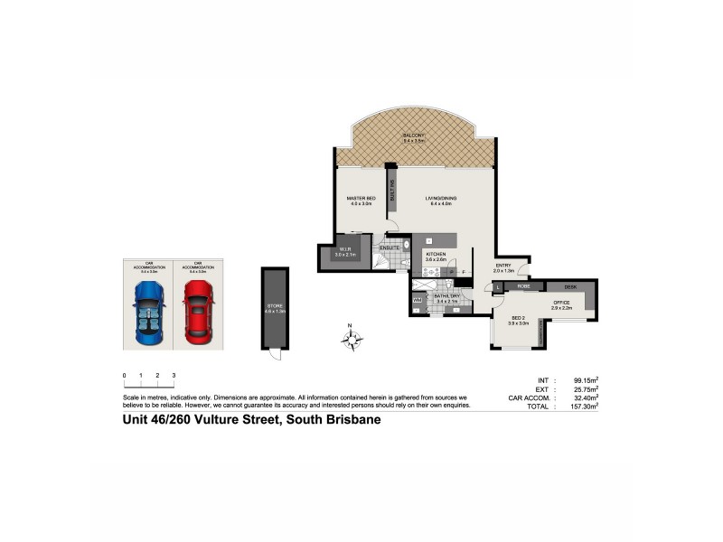 46/260 Vulture Street, South Brisbane QLD 4101 Floorplan