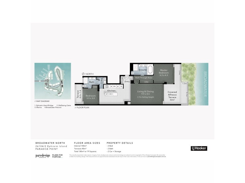 26104/2 Ephraim Island Parade, Paradise Point QLD 4216 Floorplan
