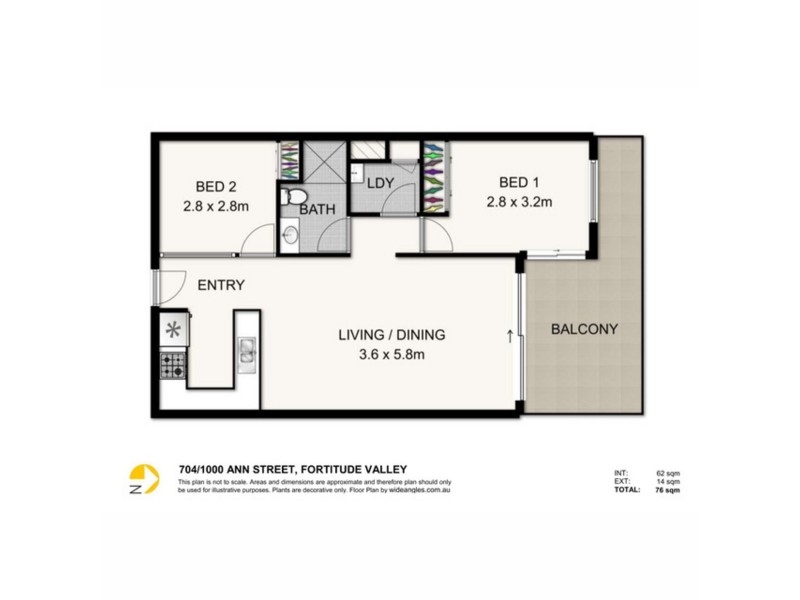 1000 Ann Street, Fortitude Valley QLD 4006 Floorplan