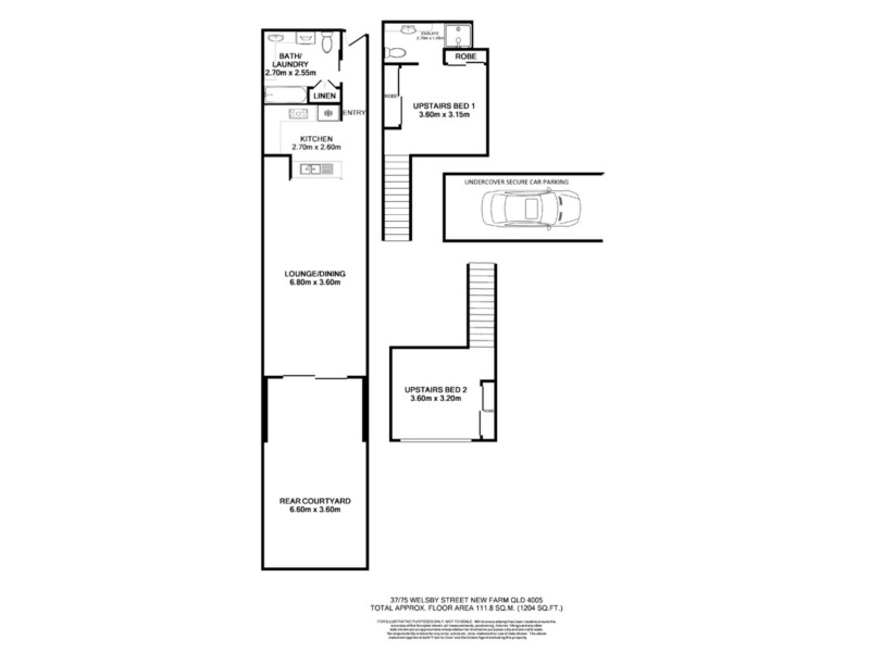 39/75 Welsby Street, New Farm QLD 4005 Floorplan