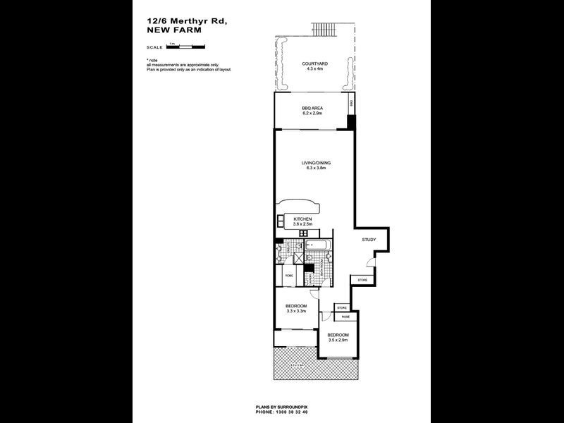 12/6 Merthyr Road, New Farm QLD 4005