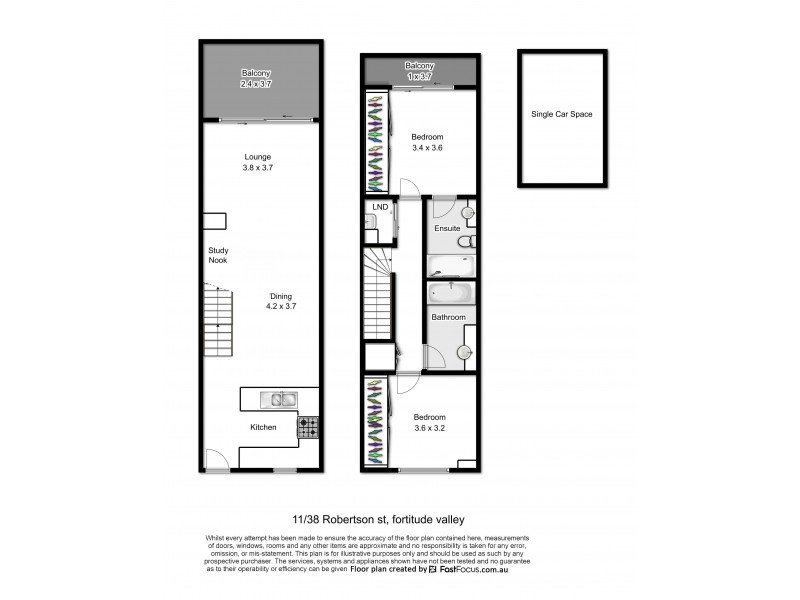 11/38 Robertson Street, Fortitude Valley QLD 4006 Floorplan