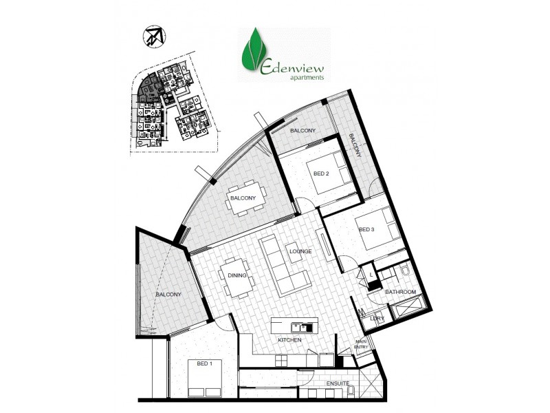 112/23 Robinson Place, Kelvin Grove QLD 4059 Floorplan