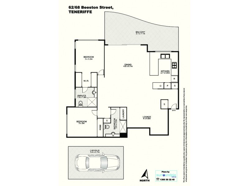 62/68 Beeston Street, Teneriffe QLD 4005 Floorplan
