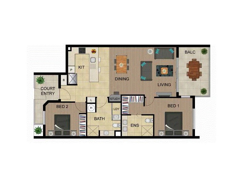 603/92 Sixth Avenue, Maroochydore QLD 4558 Floorplan