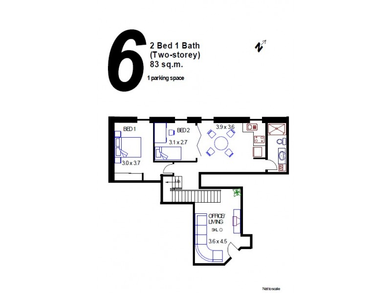6/300 Wickham St, Fortitude Valley QLD 4006 Floorplan