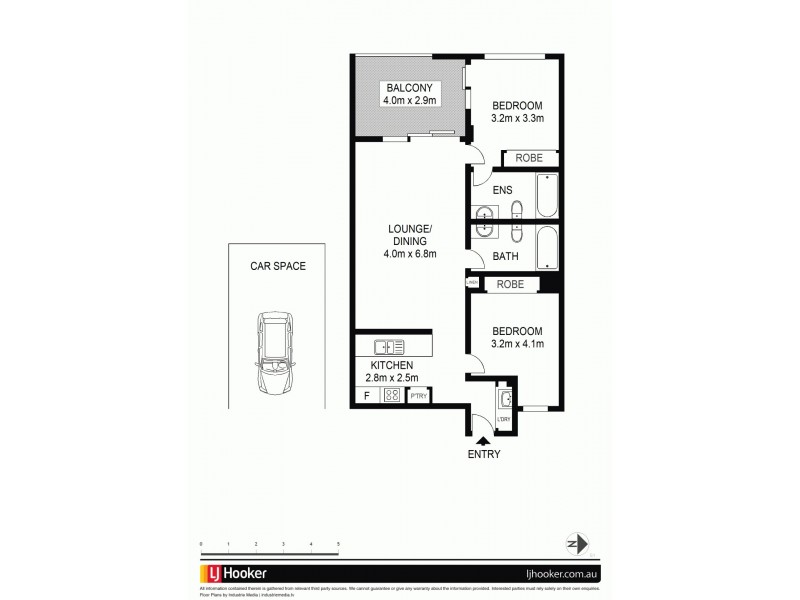 123/23 Robinson Place, Kelvin Grove QLD 4059 Floorplan