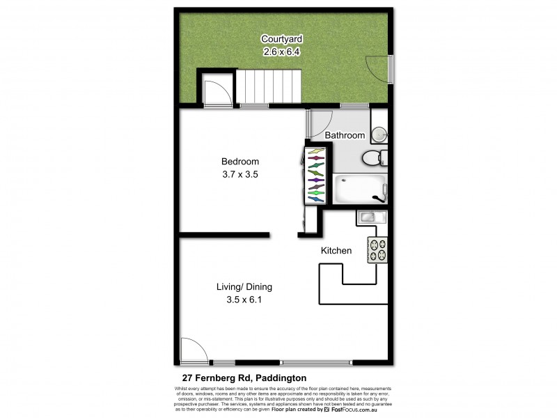 3/27 Fernberg Road, Paddington QLD 4064 Floorplan
