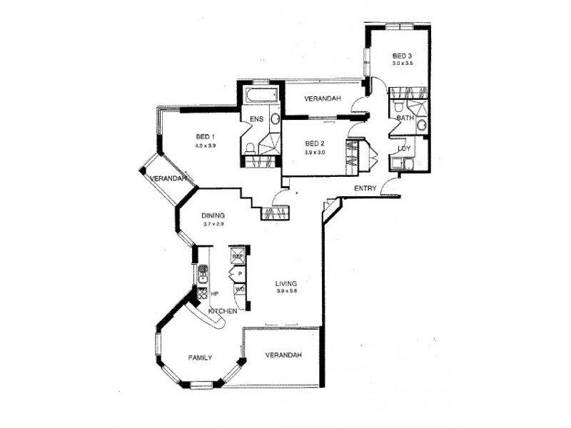 205/49b Newstead Terrace, Newstead QLD 4006 Floorplan