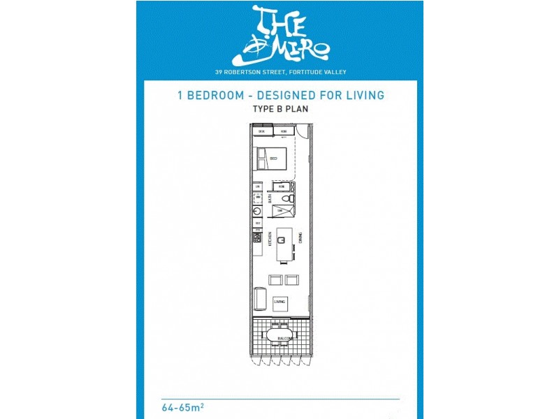 107/41 Robertson Street, Fortitude Valley QLD 4006 Floorplan