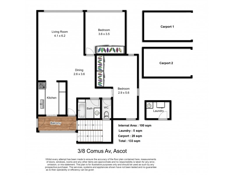 3/8 Comus Avenue, Ascot QLD 4007 Floorplan
