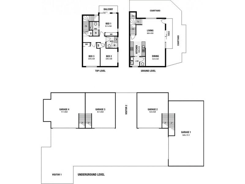 1-4/41 Wilton Terrace, Yeronga QLD 4104 Floorplan