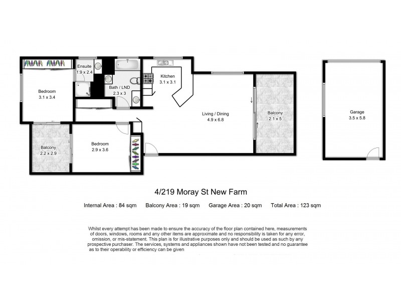 4/219 Moray Street, New Farm QLD 4005 Floorplan