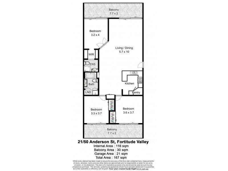 21/50 Anderson Street, Fortitude Valley QLD 4006 Floorplan