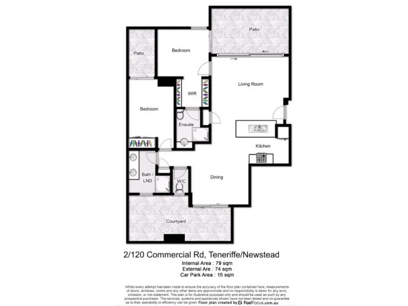 2/120 Commercial Road, Teneriffe QLD 4005 Floorplan