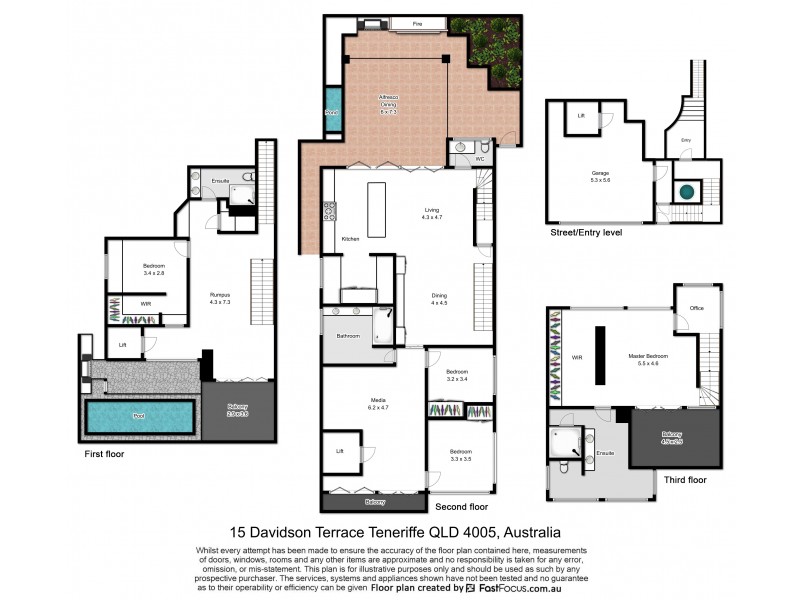 15 Davidson Terrace, Teneriffe QLD 4005 Floorplan