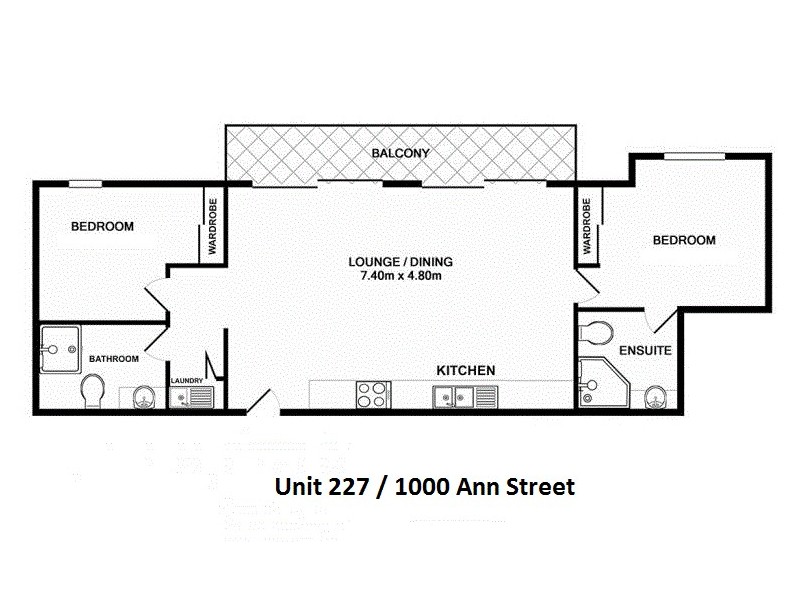 227/1000 Ann Street, Fortitude Valley QLD 4006 Floorplan
