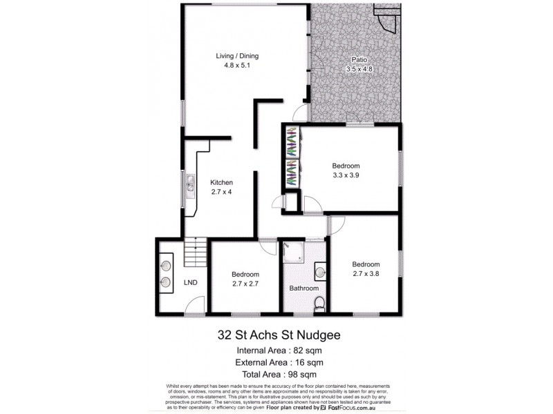 32 St Achs Street, Nudgee QLD 4014 Floorplan