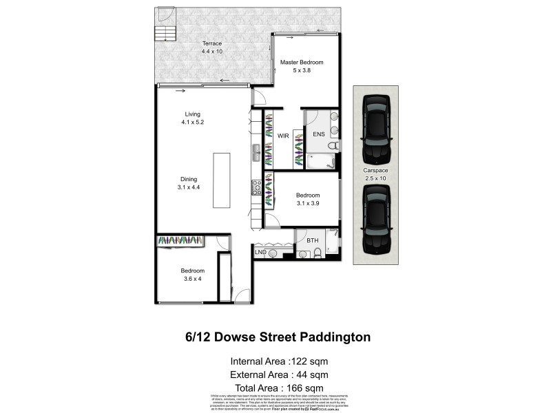 6/12 Dowse Street, Paddington QLD 4064 Floorplan