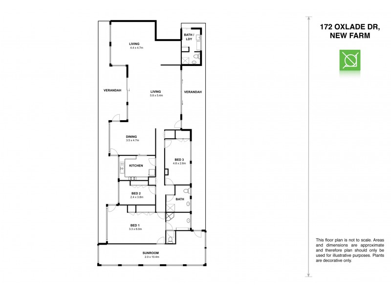 Penthouse A/172 Oxlade Drive, New Farm QLD 4005 Floorplan