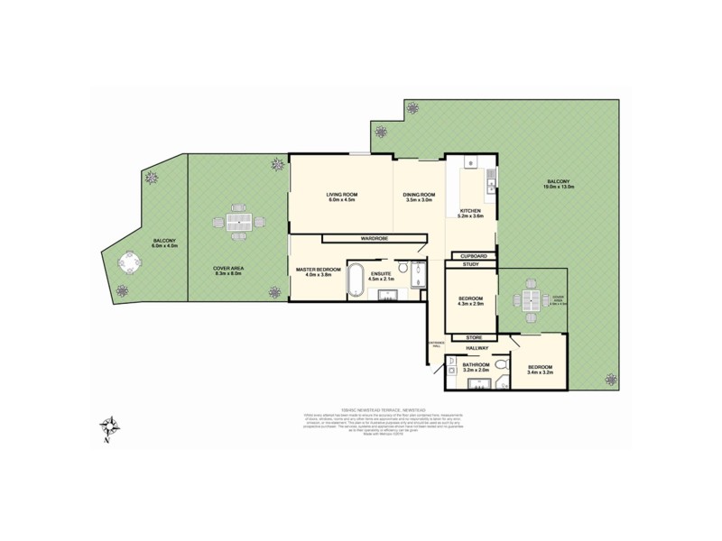 109/45c Newstead Terrace, Newstead QLD 4006 Floorplan