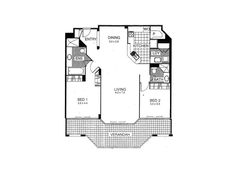 206/57b Newstead Terrace, Newstead QLD 4006 Floorplan