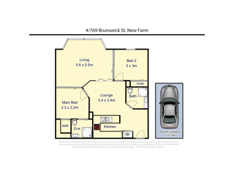 4/769 Brunswick Street, New Farm QLD 4005 Floorplan