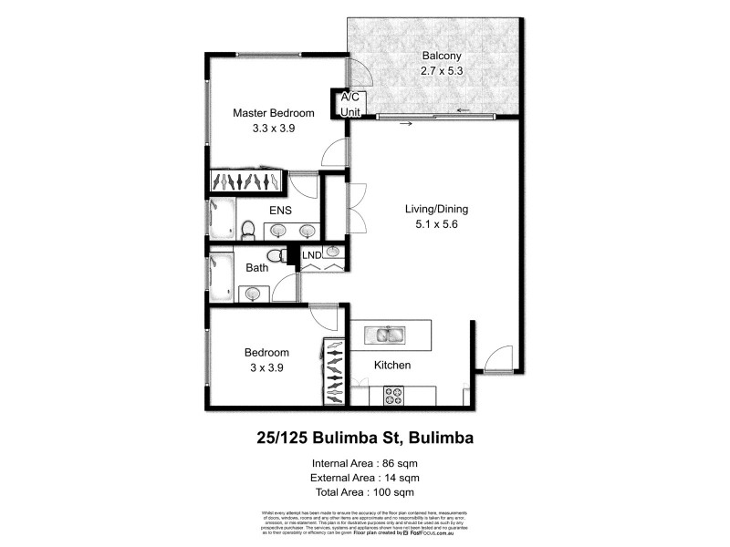 25/125 Bulimba Street, Bulimba QLD 4171 Floorplan