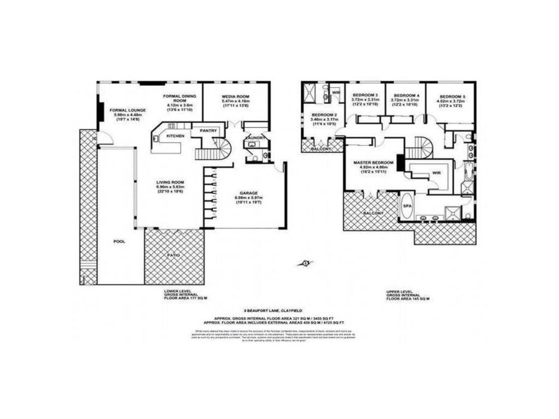 8 Beaufort Lane, Clayfield QLD 4011 Floorplan