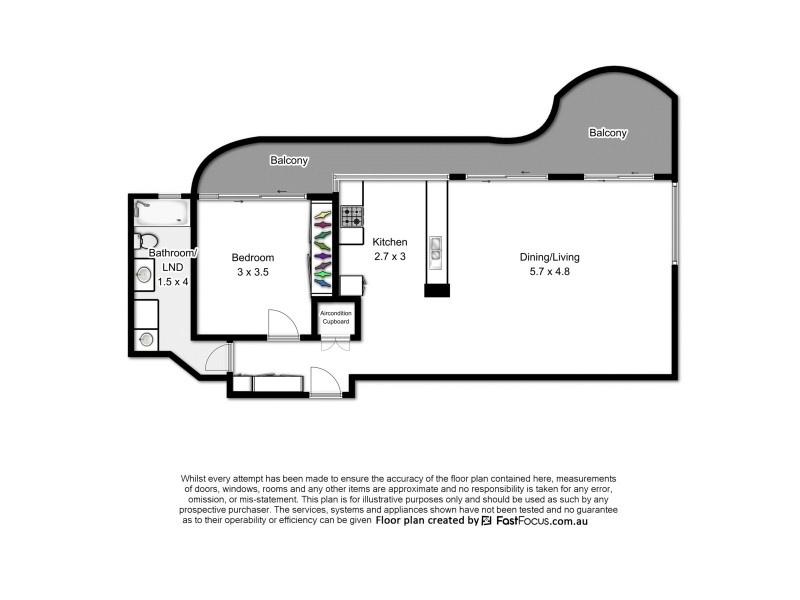 401/311 Vulture Street, South Brisbane QLD 4101 Floorplan