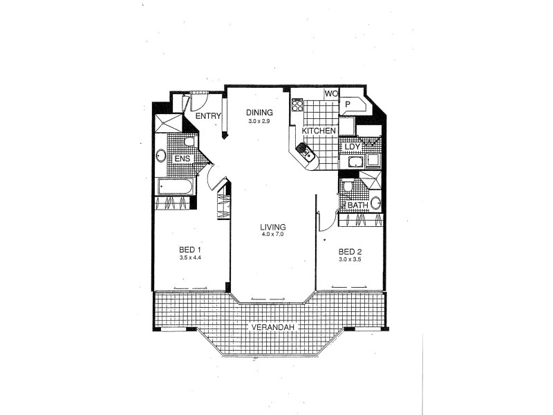 207/45c Newstead Terrace, Newstead QLD 4006 Floorplan