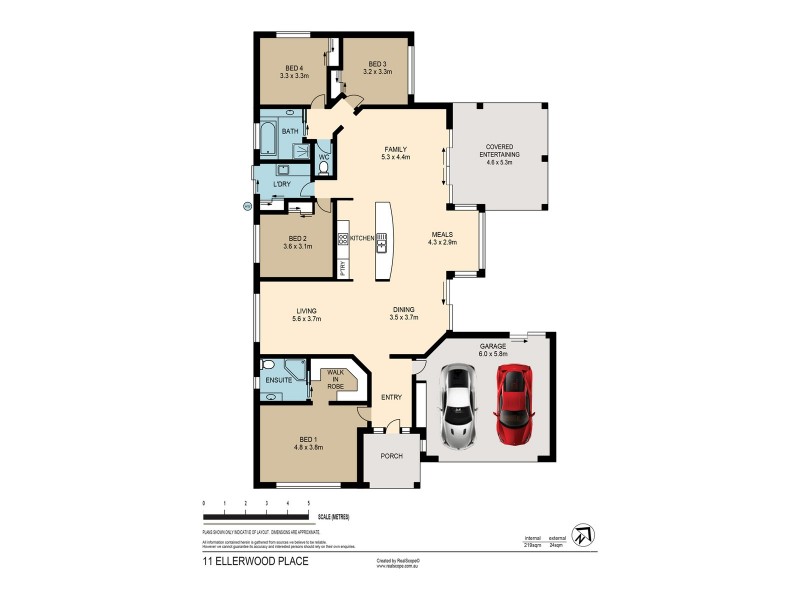 11 Ellerwood Place, Sinnamon Park QLD 4073 Floorplan