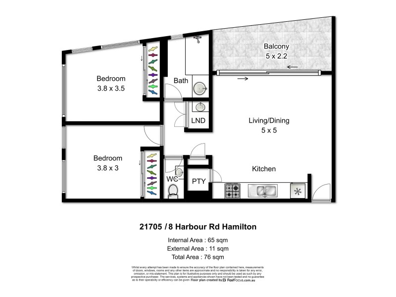 21705/8 Harbour Road, Hamilton QLD 4007 Floorplan