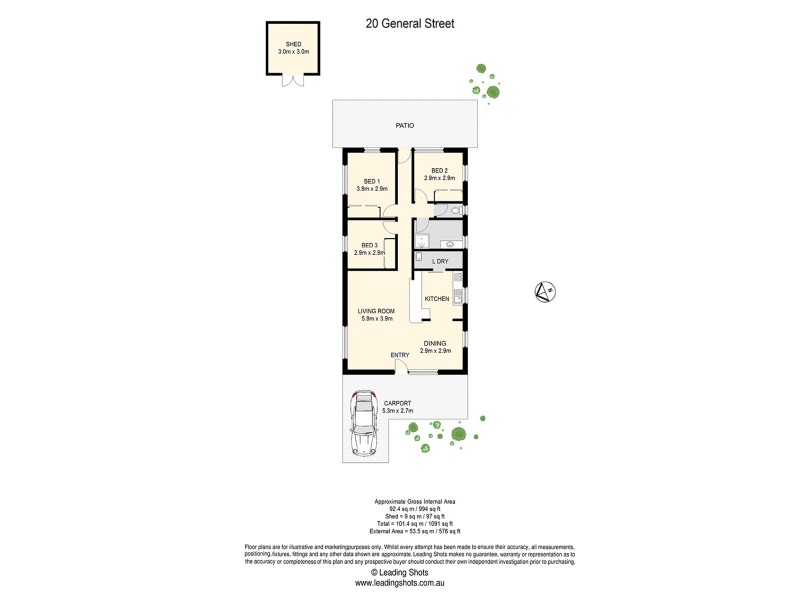20 General Street, Hendra QLD 4011 Floorplan