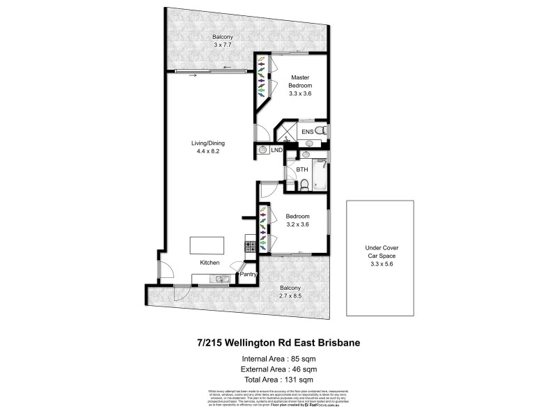 7/215 Wellington Road, East Brisbane QLD 4169 Floorplan