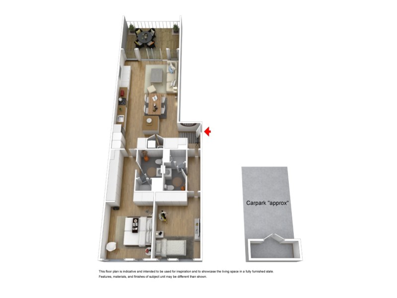 82/27 Cunningham Street, Newstead QLD 4006 Floorplan