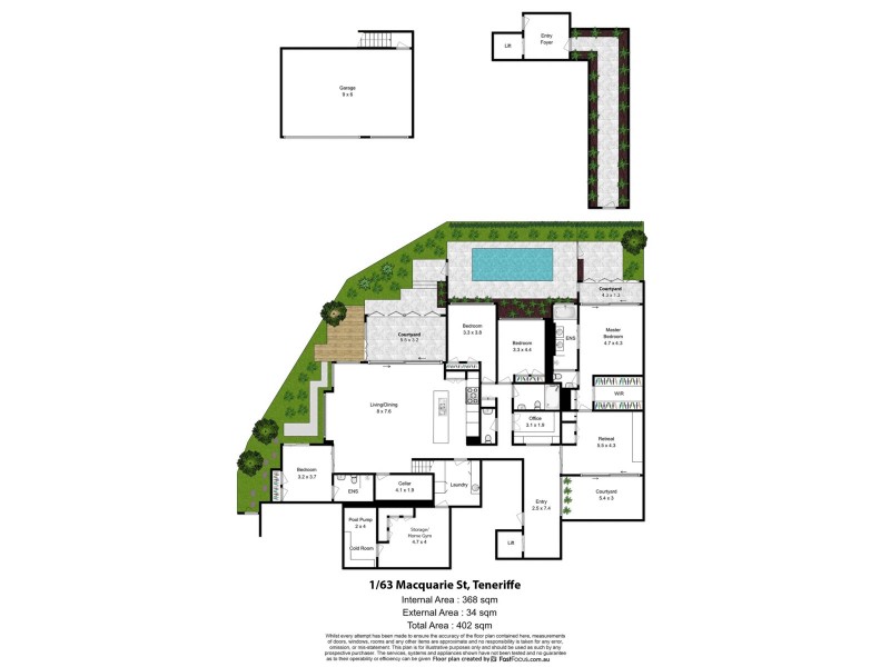 1/63 Macquarie Street, Teneriffe QLD 4005 Floorplan