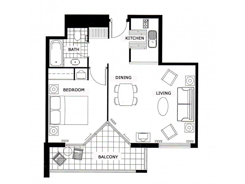 2504/95 Charlotte Street, Brisbane QLD 4000 Floorplan