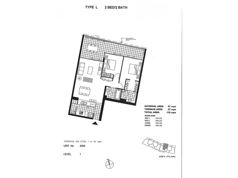 4005/4 Parkland Boulevard, Brisbane City QLD 4000 Floorplan